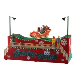 Lemax The Runaway Sleigh con Alimentatore 4.5V Cod. 54453