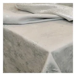 Unique Living Tovaglia Crystal 140 x 250 cm Colore Silver