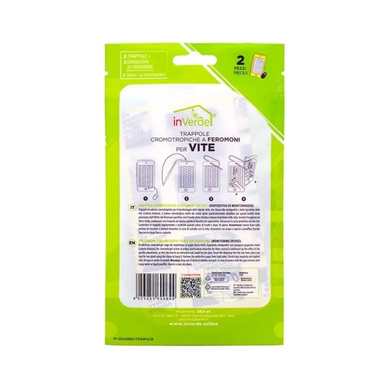InVerde Trappola Adesiva Cromotropica per Vite