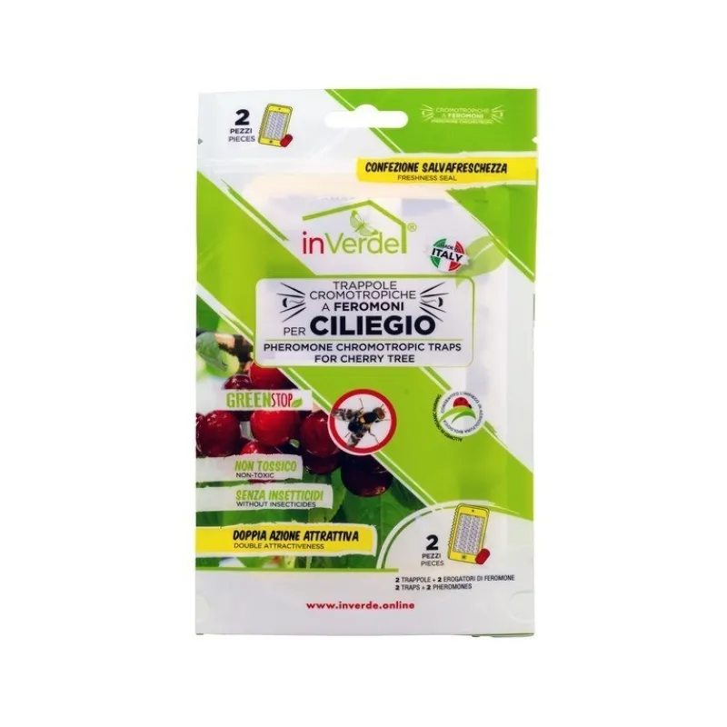 InVerde Trappola Adesive Cromotropica per Ciliegio