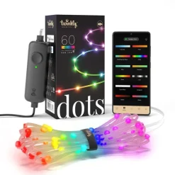 Twinkly DOTS Striscia 3 m 60 Led RGB USB BT + WiFi Cavo Trasparente