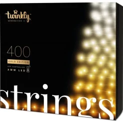 Twinkly STRINGS Luci di Natale Smart 400 Led AWW II Generazione