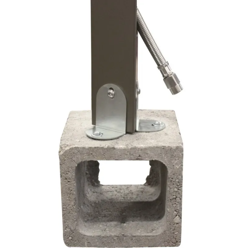 Acquapoint Zanchette di Fissaggio in Metallo Zincato per Fontane da Interrare Aquapoint